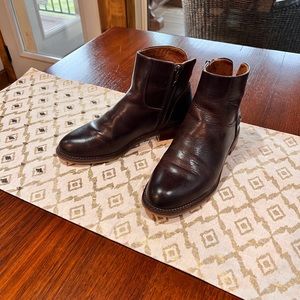 Franco Sarto Brown Ankle Booties